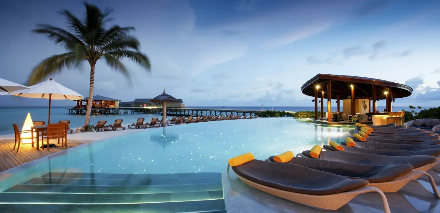 Centara Ras Fushi Resort & Spa Maldives — 140-villa private-island resort in North Malé Atoll.