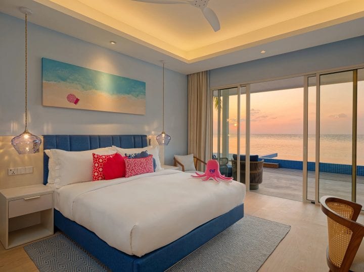 Eri Maldives beach pool villa with private deck