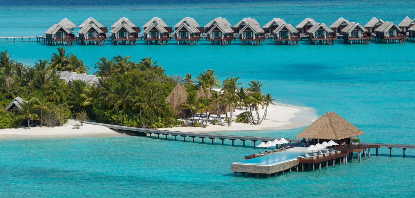 Heritance Aarah — 150-villa private-island resort in Raa Atoll."